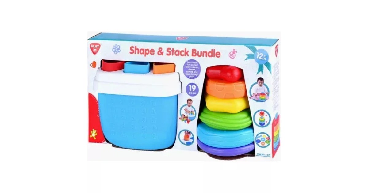 Set Didáctico Shape & Stack Bundle 19 Piezas 