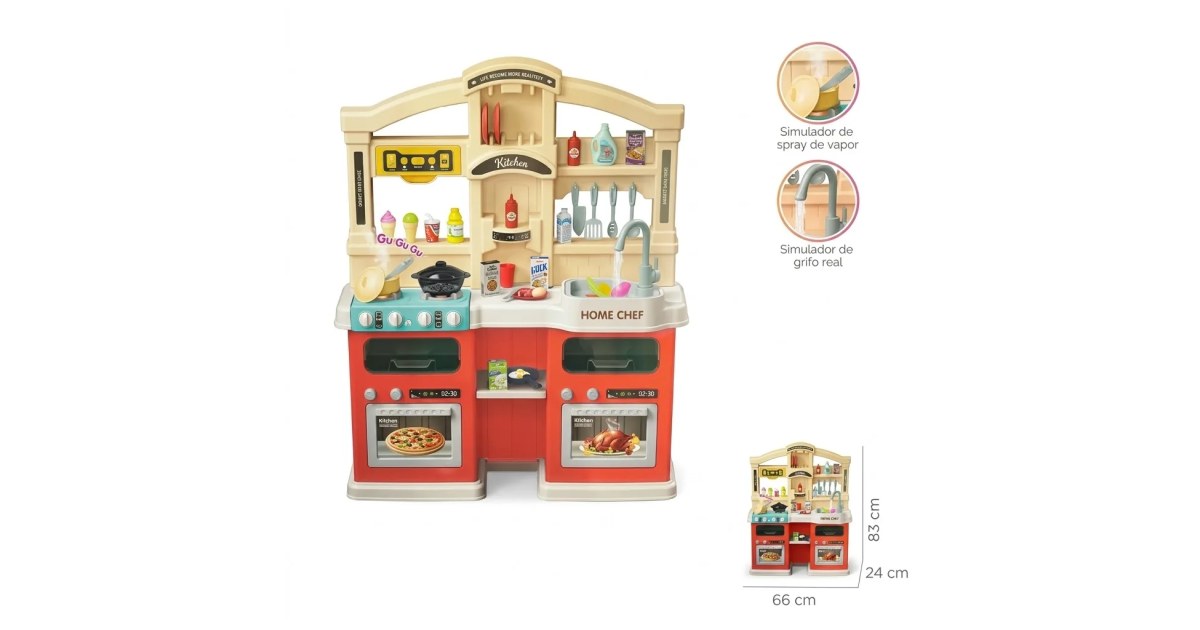 Cocina con accesorios